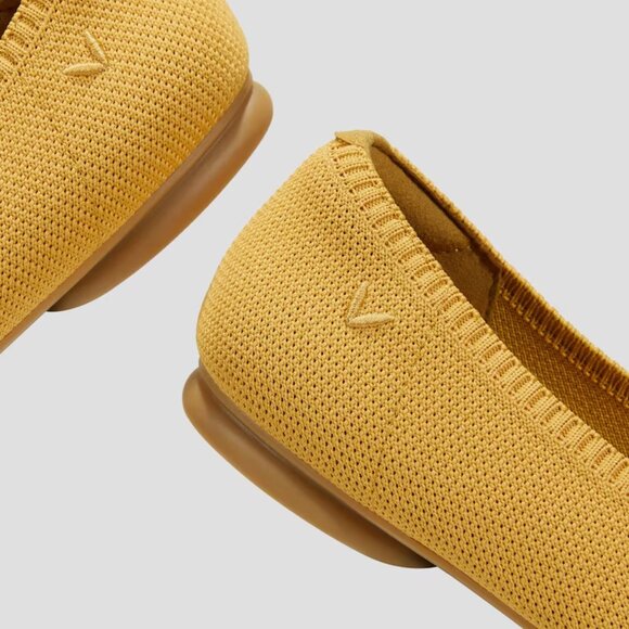 VIVAIA Ginger Yellow Almond-Toe Flats (Tamia 2.0) 9.5 - Picture 4 of 6